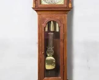 Emperor Grandfather Clock  Handcrafted Cherry Finish  German Movement