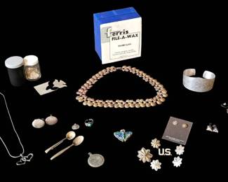 Vintage Fine Sterling  925 Silver Estate Jewelry,  Crafting Silver Scrap