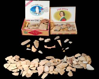 Curated Collection of Native American Lithic Artifacts and Fossils