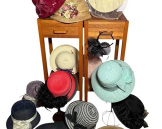 Vintage  Designer Fancy Hats From The Hat Lady