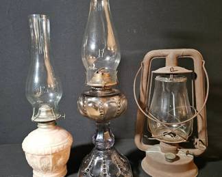 Vintage 3Piece Lighting Lot Kaadan, Milton, and Embury
