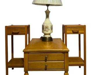 Charming MCM Accent Table Set