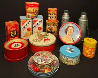 Collectible Tins Queen Elizabeth, Nabisco, Bluebonnets  More