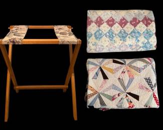  06 Vintage Patchwork Quilts 1930s Feed Sack Endless Chain  Classic Postage Stamp