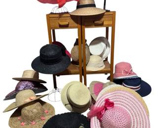 Ultimate Summertime Hat  Storage Box Collection  Designer  Vintage Sun Hats