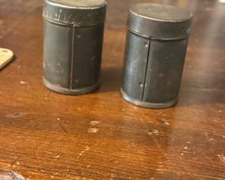 Vintage Tinplate Spice or Apothecary Canisters