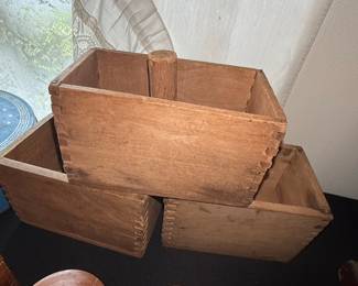 Wooden Tool Tote Boxes