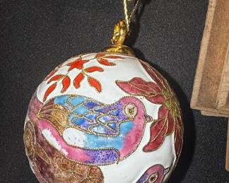 Decorative Ornament with Birds and Flowers