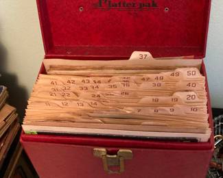 Vintage Amfile Platter-Pak 45 RPM Record Carry Case