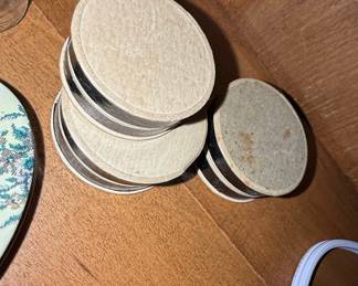 Vintage Silver-Plated Coaster Set with Original Packaging
