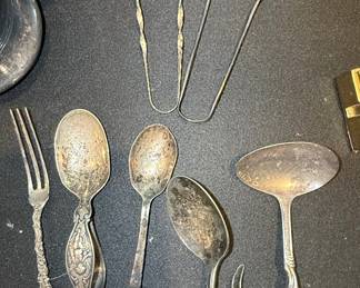 Assorted Silver Plate Flatware and Serving Pieces