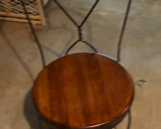 Antique Ice Cream Parlor Chair with Heart Back