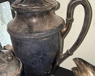 FB Rogers Silver Co. Silver-Plated Coffee Pot, Neoclassical Style