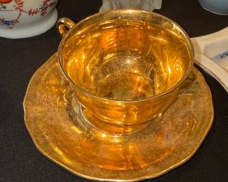 Vintage Royal Winton Grimwades Gold Lustre Teacup and Saucer