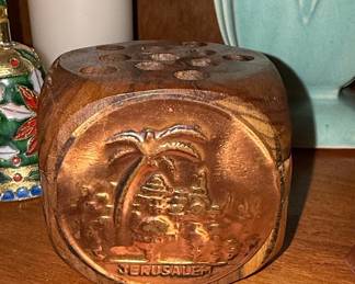 Jerusalem Olive Wood Souvenir Pencil Holder