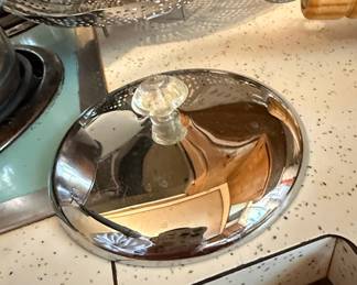 Vintage Kromex Stainless Steel Covered Casserole Dish