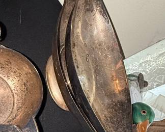 Silver Plated Leaf Shaped Serving Dish set