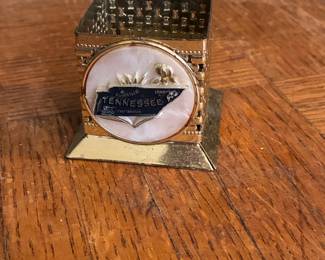 Vintage Tennessee Souvenir Magnetic Bobby Pin Cup