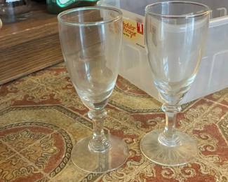 Vintage Libbey Georgian Clear Cordial Glasses