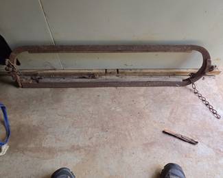Antique Horse-Drawn Scraper or Road Drag
