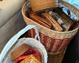 Assorted Decorative Woven Baskets