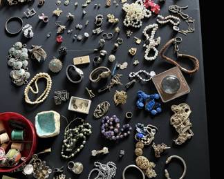 Estate Sale Mixed Costume Jewelry Lot