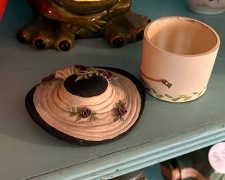 Willow Hall Jane Asher "Emma" Hat-Shaped Trinket Box
