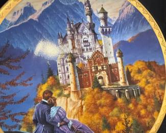 Bradford Exchange Collector Plate Collection (Lighthouses and Castles) - Including Thomas Kinkade and Romantic Castles of Europe Series
