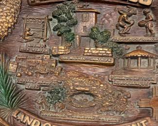 H.H. Tammen Co. New Mexico Pressed Wood Plaque