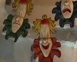 Vintage Sexton Clown Wall Plaques