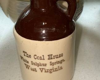 The Coal House White Sulphur Springs Stoneware Jug - Miniature