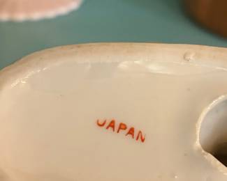 Mid-Century "Occupied Japan" Porcelain Figurine of a Boy on a Fence with Dog