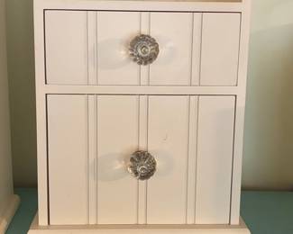 Cottage-Style Two-Drawer Tabletop Organizer