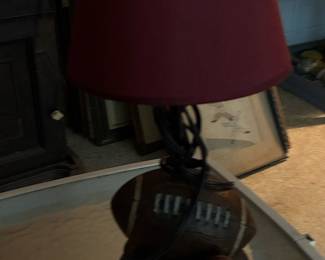 Vintage NFL Football Punter Ball Table Lamp