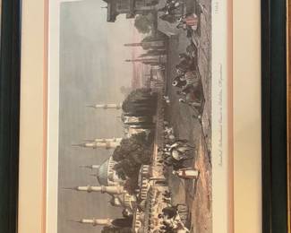 Istanbul, Sultanahmet Camii ve Dikilitas (Hippodrome) Print