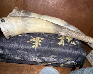 Vintage Steer Horn Decor Pair