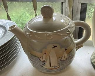 Porcelier Sailboat Teapot