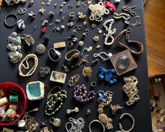 Estate Sale Mixed Costume Jewelry Lot