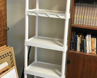 Hyper Tough 5-Tier Plastic Storage Shelves, White