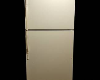 Vintage GE Refrigerator - Almond Top-Freezer
