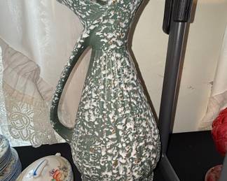 Mid-Century Savoy Pottery Spatterware Pitcher