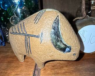  "Bison" Stoneware Figurine