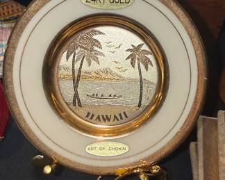 Art of Chokin Hawaii Decorative Plate