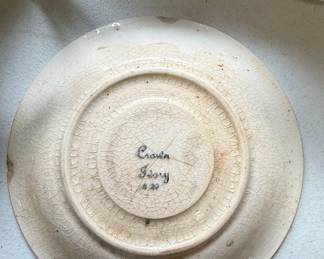 Crown Ivory Earthenware Saucer