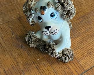 Lefton Spaghetti Poodle Figurine with Fly on Nose