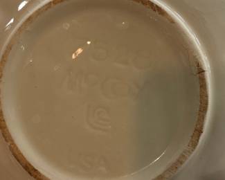 McCoy Pottery "Fruit Festival" Pitcher and Basin Set