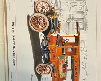 1913 Ford Model T Huckster's Wagon Print by Peckham