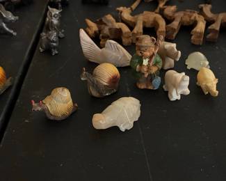 Assorted Miniature Animal Figurines (Mixed Materials)