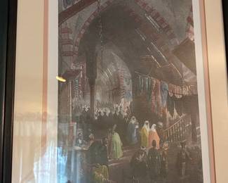 Koshin Color Print of Kapalıçarşı (Grand Bazaar), Istanbul