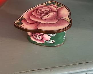 Cloisonné Enamel Trinket Box